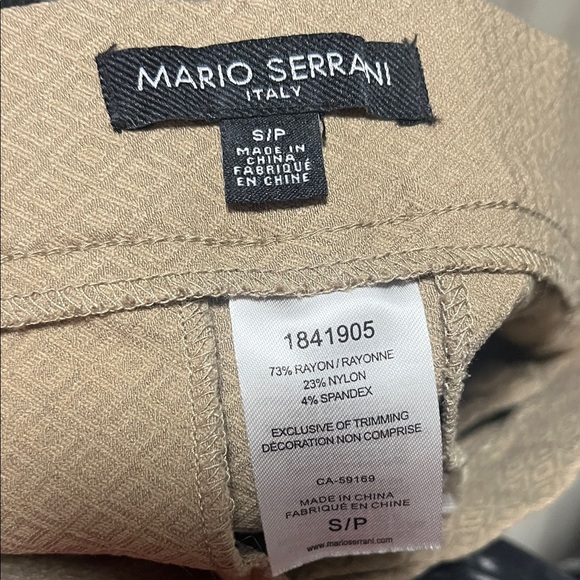 Mario Serrani Beige Patterned Chinos - Picture 2 of 2
